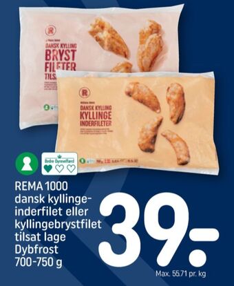 REMA 1000 Rema 1000 kyllingeinderfilet tilbud