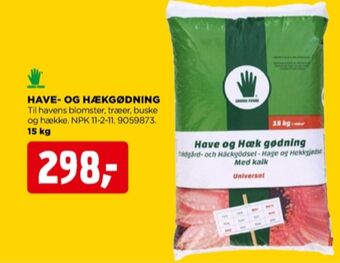 jem & fix Grønne fingre gødning tilbud