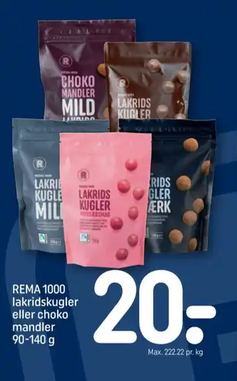 REMA 1000 Rema 1000 lakridskugler hindbær tilbud
