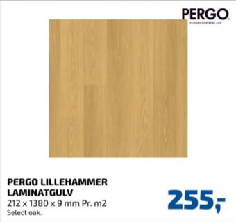 Davidsen Pergo laminatgulv tilbud