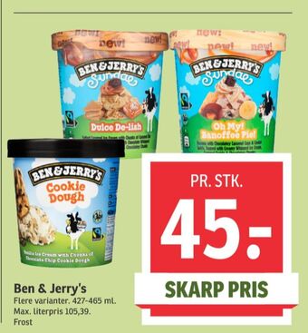 SPAR Ben & jerry's is tilbud