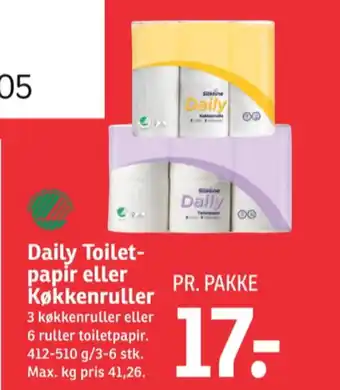 SPAR Daily toiletpapir tilbud