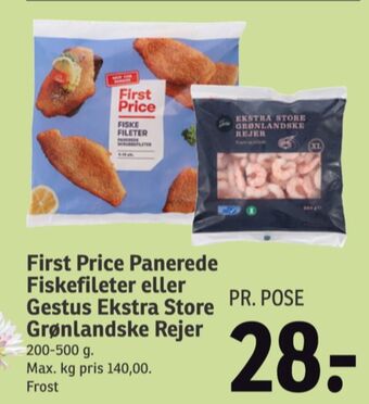 SPAR First price fiskefileter tilbud