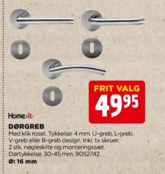 jem & fix Home it dørgreb tilbud