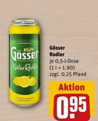REWE DE Gösser Radler tilbud