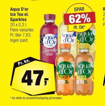 Calle Aqua d'or ice tea el. sparkles tilbud