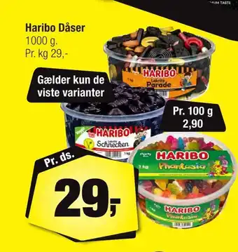 Calle Haribo dåser tilbud