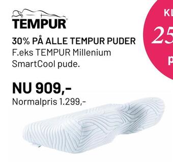 Drømmeland 30% på alle tempur puder tilbud