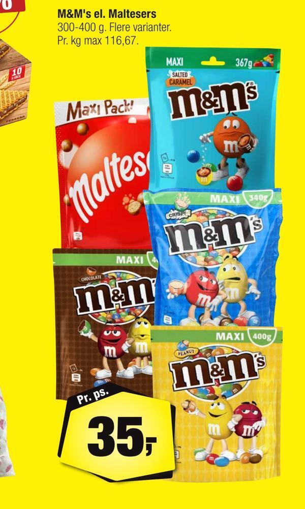 Calle M&m's el. maltesers tilbud