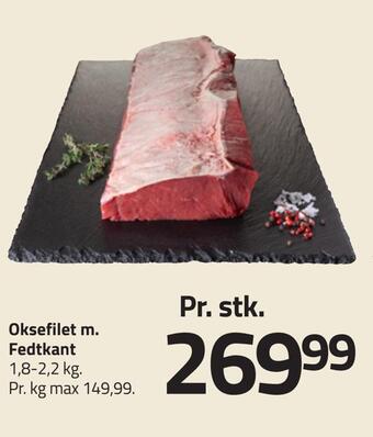 Fleggaard Oksefilet m. fedtkant tilbud