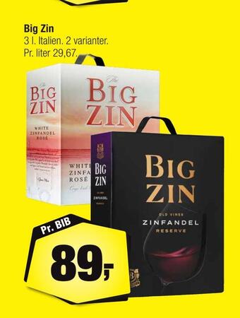 Calle Big zin tilbud