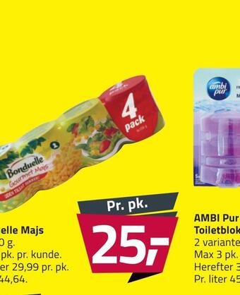 Fleggaard Bonduelle majs tilbud