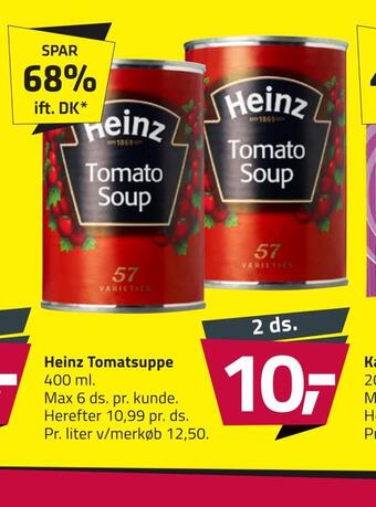 Fleggaard Heinz tomatsuppe tilbud