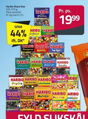 Fleggaard Haribo share size tilbud