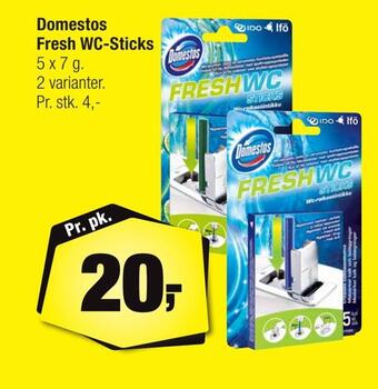 Calle Domestos fresh wc-sticks tilbud