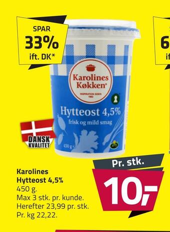 Karolines hytteost 4,5%