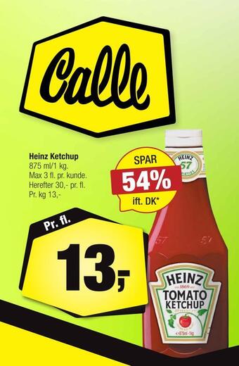 Calle Heinz ketchup tilbud
