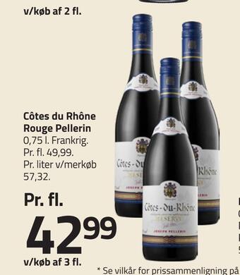 Fleggaard Côtes du rhône rouge pellerin tilbud