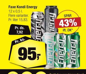 Calle Faxe kondi energy tilbud
