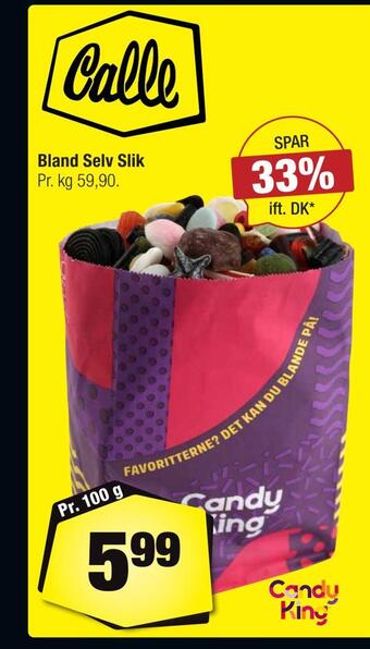 Calle Bland selv slik tilbud