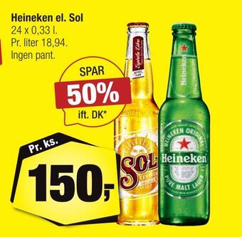 Calle Heineken el. sol tilbud