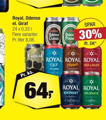 Calle Royal, odense el. giraf tilbud