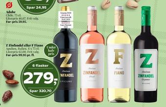 Dagli'Brugsen Z zinfandel eller f fiano tilbud