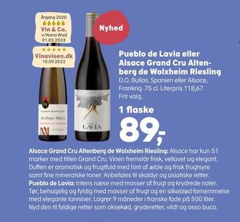 Pueblo de lavia eller alsace grand cru altenberg de wolxheim riesling