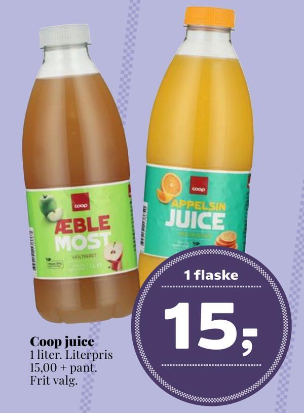 Dagli'Brugsen Coop juice tilbud