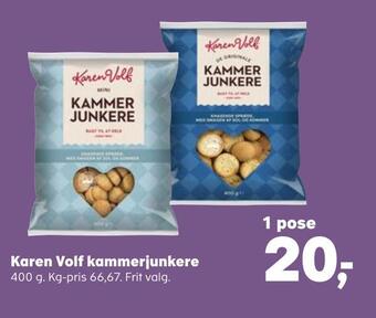 Kvickly Karen volf kammerjunkere tilbud