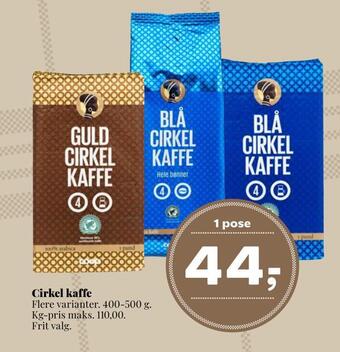 Dagli'Brugsen Cirkel kaffe tilbud