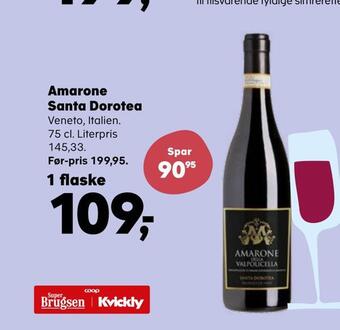 Kvickly Amarone santa dorotea tilbud