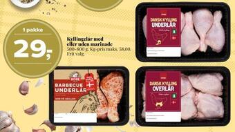 Dagli'Brugsen Kyllingelår med eller uden marinade tilbud