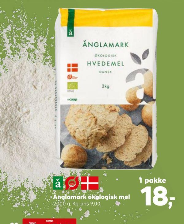 Kvickly Änglamark økologisk mel tilbud