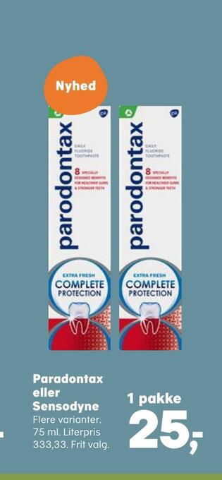 Paradontax eller sensodyne