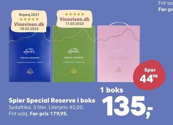 Spier special reserve i boks