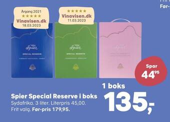 Spier special reserve i boks