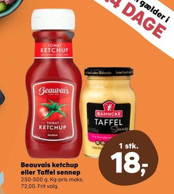 Beauvais ketchup eller taffel sennep