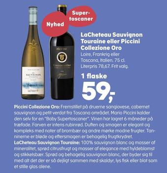 Lacheteau sauvignon touraine eller piccini collezione oro