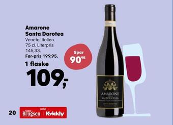 SuperBrugsen Amarone santa dorotea tilbud