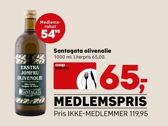 SuperBrugsen Santagata olivenolie tilbud