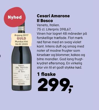 SuperBrugsen Cesari amarone il bosco tilbud