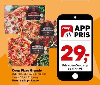 SuperBrugsen Coop pizza grande tilbud