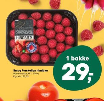 Smag forskellen hindbær
