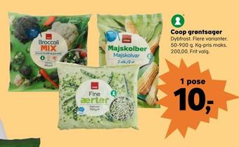 SuperBrugsen Coop grøntsager tilbud