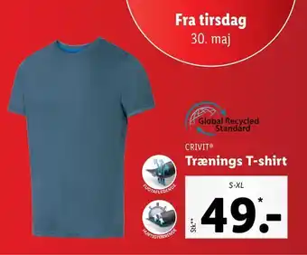 Lidl Trænings t-shirt tilbud
