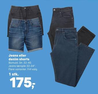 Kvickly Jeans eller denim shorts tilbud