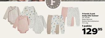 Kvickly Friends 2-pak body eller bukser tilbud
