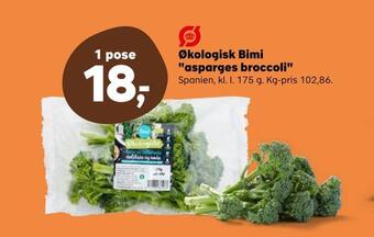 SuperBrugsen Økologisk bimi asparges broccoli tilbud