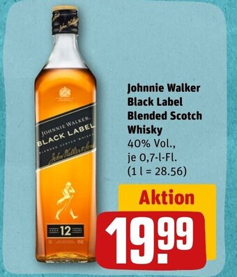 REWE Johnnie Walker Black Label Blended Scotch Whisky tilbud